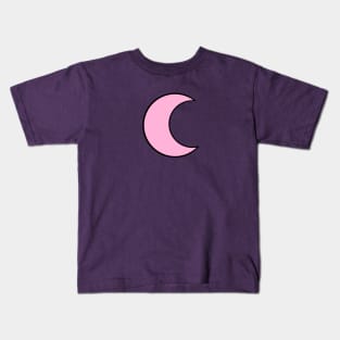 Classic Moon - Light Pink Kids T-Shirt